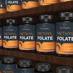 Sunergetic label highlighting Magnafolate active form of folate