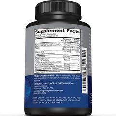 Sunergetic Premium Nerve Support capsules close-up highlighting the potent circulation blend.