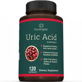 Sunergetic Uric Acid Cleanse Capsules in bottle support daily balance