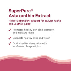 Sunflower lecithin enhances absorption in PURE SYNERGY Astaxanthin formulation.