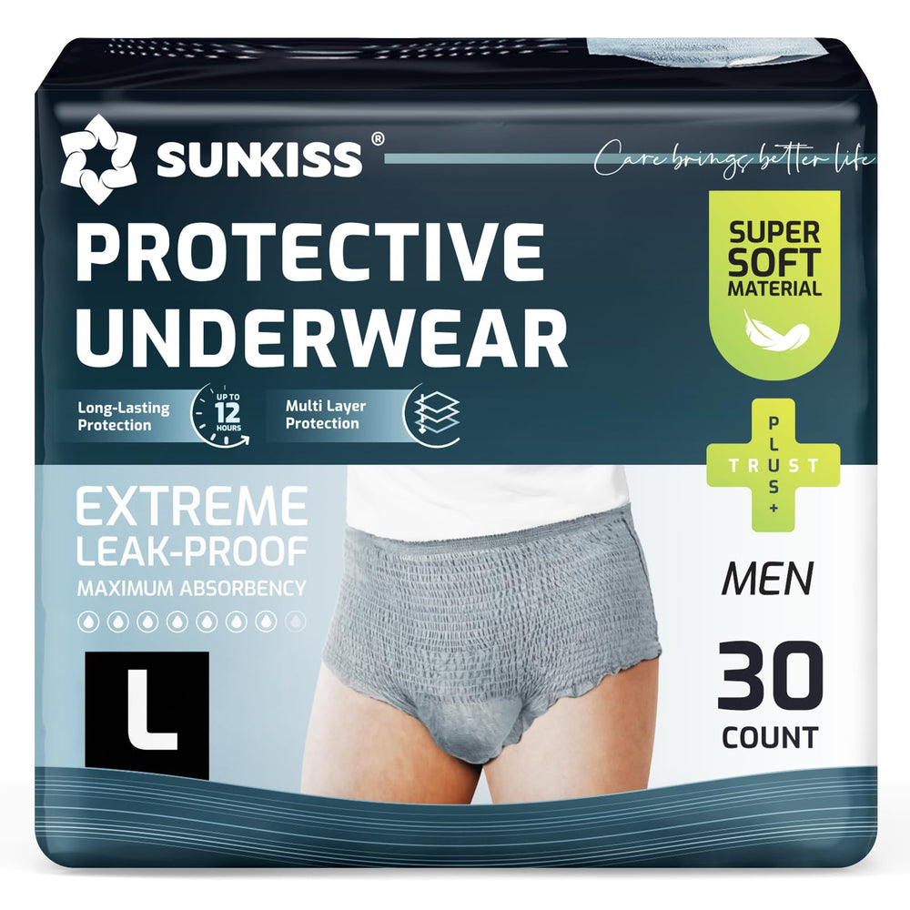 SUNKISS men's incontinence underwear daytime fit for all-day comfort