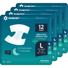 SUNKISS TrustPlus overnight diaper front view for night coverage