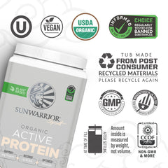 Sunwarrior chocolate protein shake in glass, ready for a post-workout boost