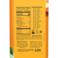 Sunwarrior Classic Plus unflavored powder scoop for quick protein boosts.