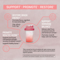 Sunwarrior Creatine for Women bottle pour demonstrates convenient serving during workouts.