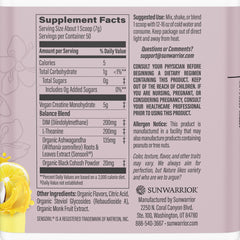 Sunwarrior Creatine micronized powder close-up shows smooth mixability