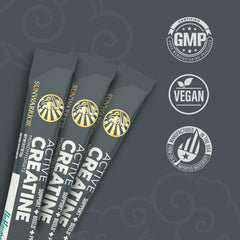 Sunwarrior Creatine Monohydrate powder ready to mix quickly.