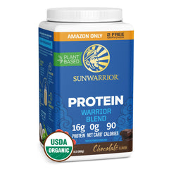 Sunwarrior Organic Chocolate Protein Jar for plant-based fueling