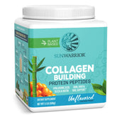 Sunwarrior vegan collagen bottle pour shows smooth texture and potential skin-friendly use