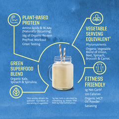 Sunwarrior Warrior Blend organic greens highlight nutrient dense greens in every serving