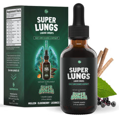 SuperBonsai Super Lungs bottle for daily respiratory support.