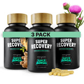 SuperBonsai Super Recovery capsules before drinking, energy support and post-event comfort.