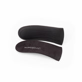 Superfeet Casual Easyfit heel insole closeup highlights arch support for all-day comfort.