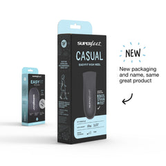 Superfeet Casual Easyfit insole inside a women's dress shoe provides stability.