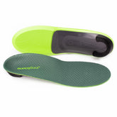 Superfeet Casual Pain Relief insole showing deep heel cup for impact absorption