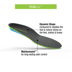 Superfeet FLEXmax Flexible Heel Cradle provides cushion, structure, and stability at the heel.