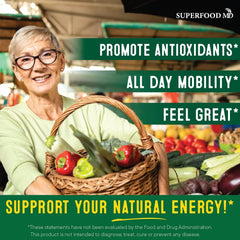 Bright blend of 30+ fruits and vegetables in one serving.