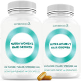 Superfood MD Women's Balance bottle for daily hair support.