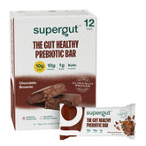 Supergut GLP-1 bars chocolate brownie packaging for a convenient gut-friendly snack.