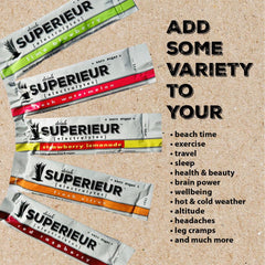 Raspberry flavor electrolyte packets offering fruity hydration during workouts.