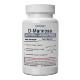 Superior Labs D-Mannose 500mg bottle with capsules, supports urinary and digestive comfort.