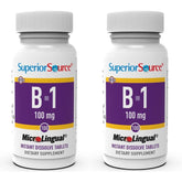 Superior Source B1 microlingual tablet under tongue dissolving quickly