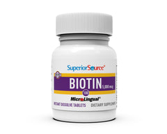 Hair, nails, and skin benefit with Superior Source Biotin 5000 mcg