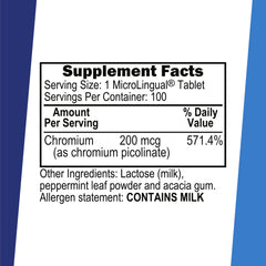 Superior Source chromium picolinate bottle showing convenient packaging.
