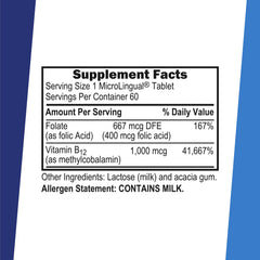 Superior Source No Shot B12 Folic Acid tablet packaging open for convenient use