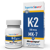 Superior Source Vitamin K2 MK-7 bottle for bone support and daily use