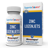 Superior Source Zinc Lozenjets bottle-front for easy daily immune support