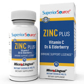 Superior Source Zinc Plus bottle for easy daily immune support
