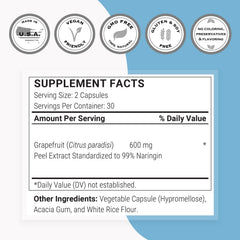Two capsules shown to signal the daily 600 mg intake option