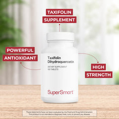 Supersmart taxifolin DHQ tablets close-up showing uniform pills