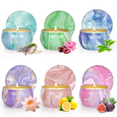 SUPERSUN six-pack gift set candles displayed in elegant packaging for gifting occasions