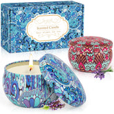 SUPERSUN vela tarro mini lavanda: aroma relajante para dormitorios.