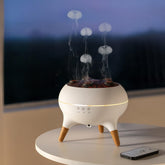 SUPNOVA Dynamic Jellyfish Diffuser in a calm bedroom with ambient fragrance