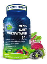 SUPPLEMENTS STUDIO men's daily multivitamin 50+ bottle front supports daily energy.