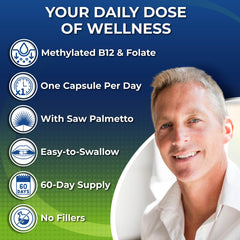 SUPPLEMENTS STUDIO men's daily multivitamin 50+ capsules ready for daily vitality.