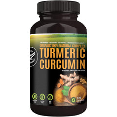 Supreme Herbals turmeric capsules bottle for daily organic wellness
