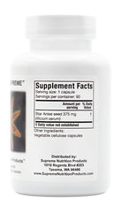 Close-up of a capsule highlights 100% pure Illicium verum for a clean herb profile.