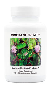 Supreme Nutrition Mimosa Supreme bottle with capsules for a calming evening routine