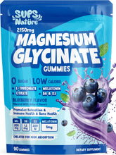 Sups Nature Magnesium Gummies Blueberry Bottle – convenient sleep support and relaxation
