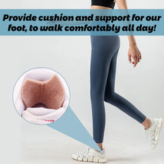 Suptizizkz beige felt foot pad offers skin-friendly, sweat-absorbent comfort