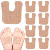 Suptizizkz U-shaped forefoot pad close-up showing soft felt cushioning.