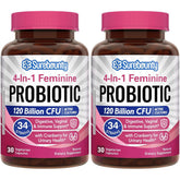 Surebounty Probiotics for Women bottle showing high potency formulation for daily gut and vaginal support
