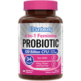 Surebounty Probiotics for Women bottle showcasing the 4-in-1 formula.