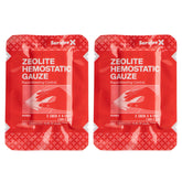 SurviveX hemostatic gauze 3x4 ft pack for rapid bleeding control.