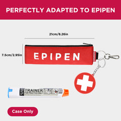 Suzamed EpiPen carry case zipper closure keeps meds secure during transport