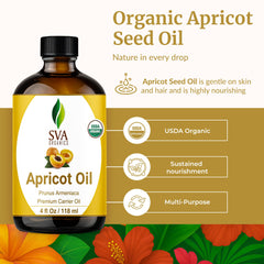 SVA Apricot Seed Oil dropper use for targeted scalp and hair nourishment.